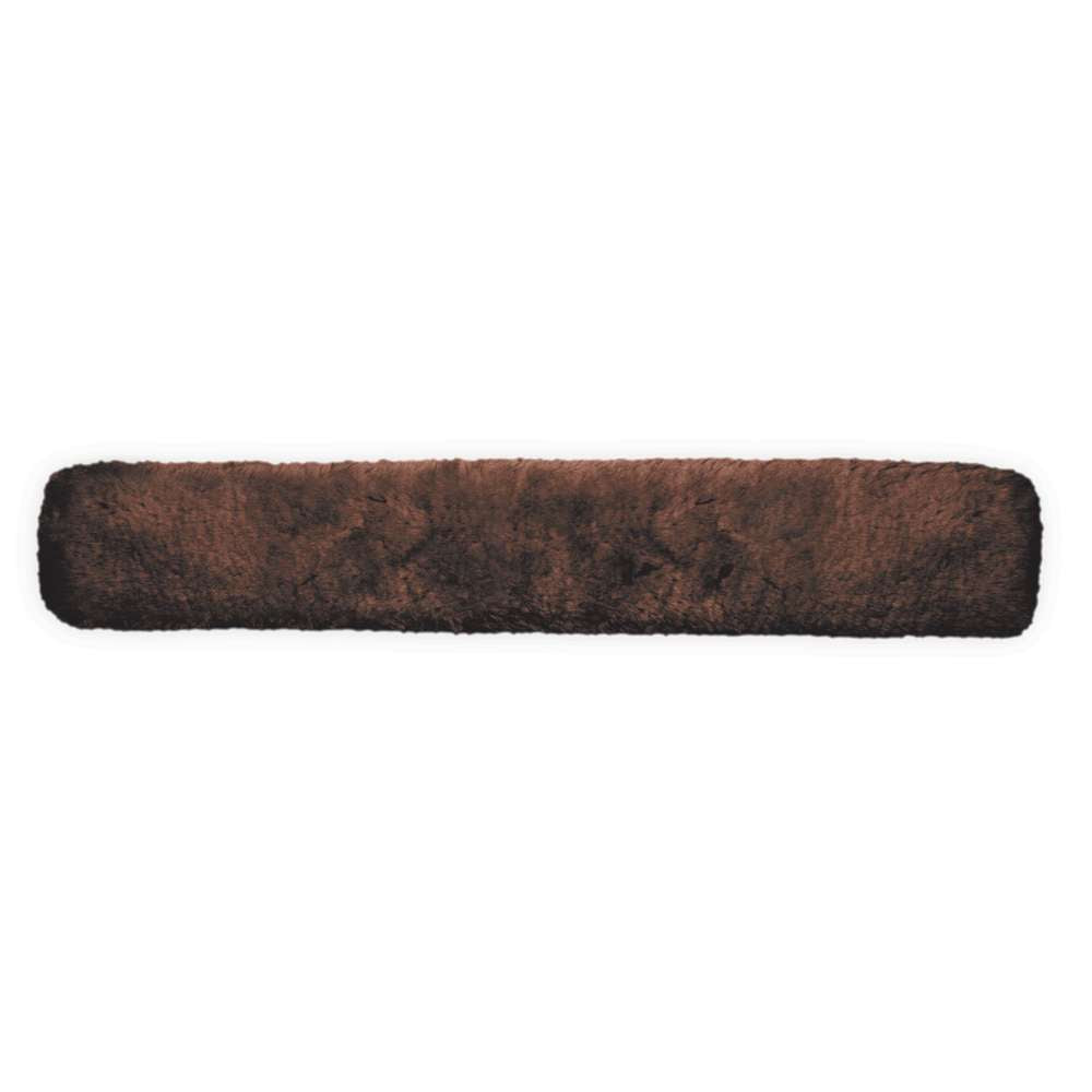 100% Merino Sheepskin Girth Sleeve GP Long 80x12 Mocha
