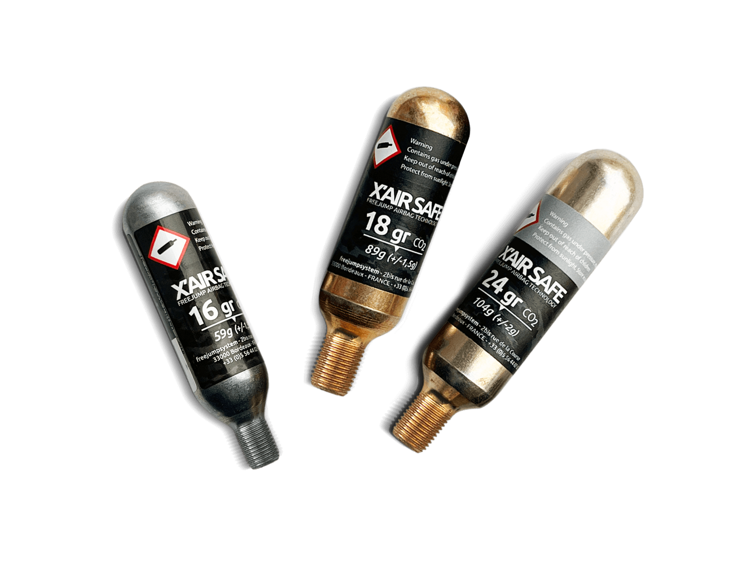 Demo pack 5 cartridges 16 gr / 18 gr / 24 gr