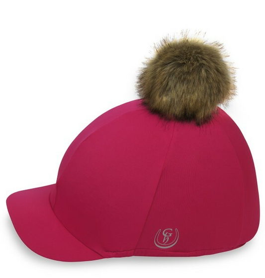 Gatehouse Stretch Hat Cover with Detachable Pompom