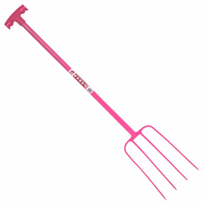 4 Prong Manure Fork with T Handle - Red Gorilla - 116/T/BL