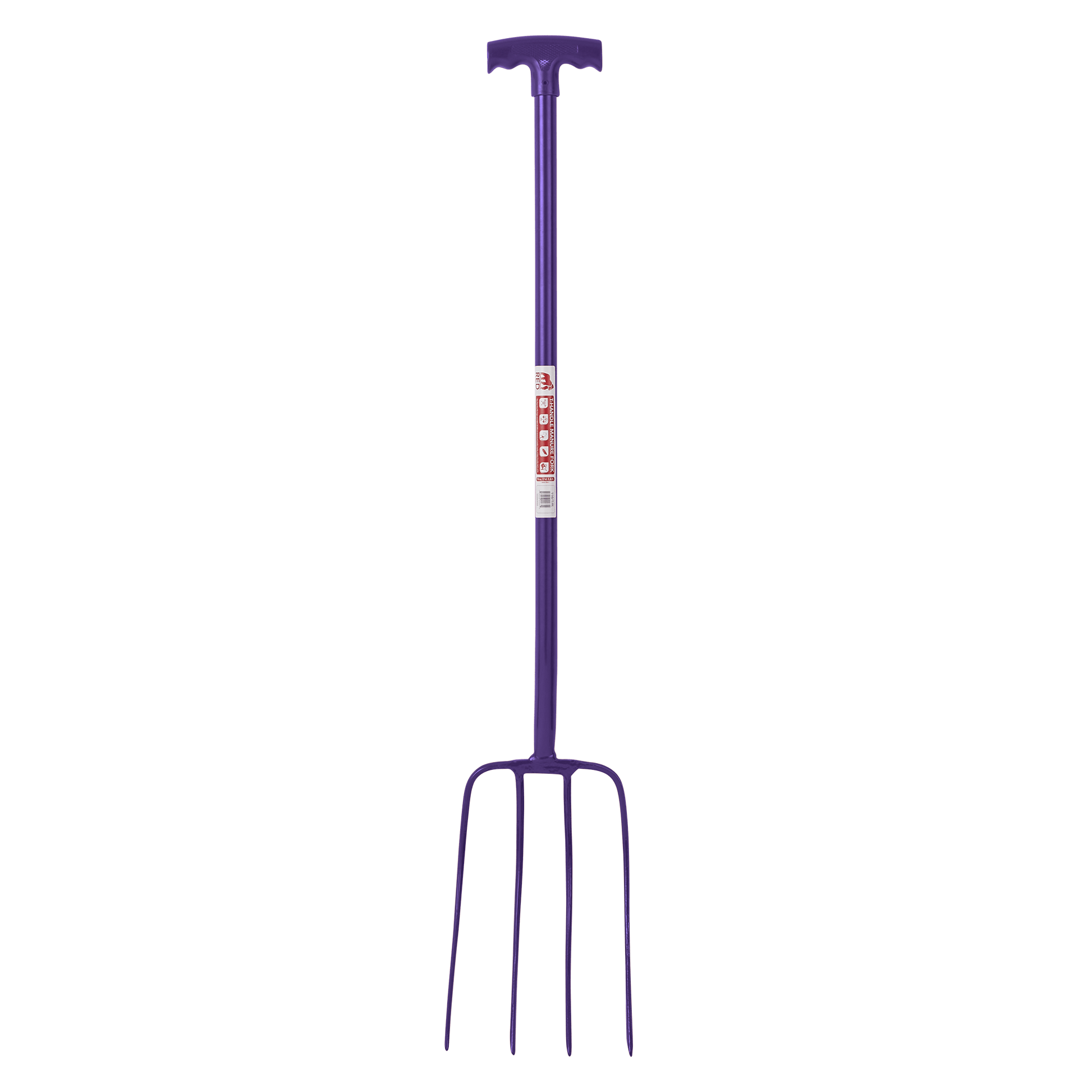 4 Prong Manure Fork with T Handle - Red Gorilla - UK - 116/T/P