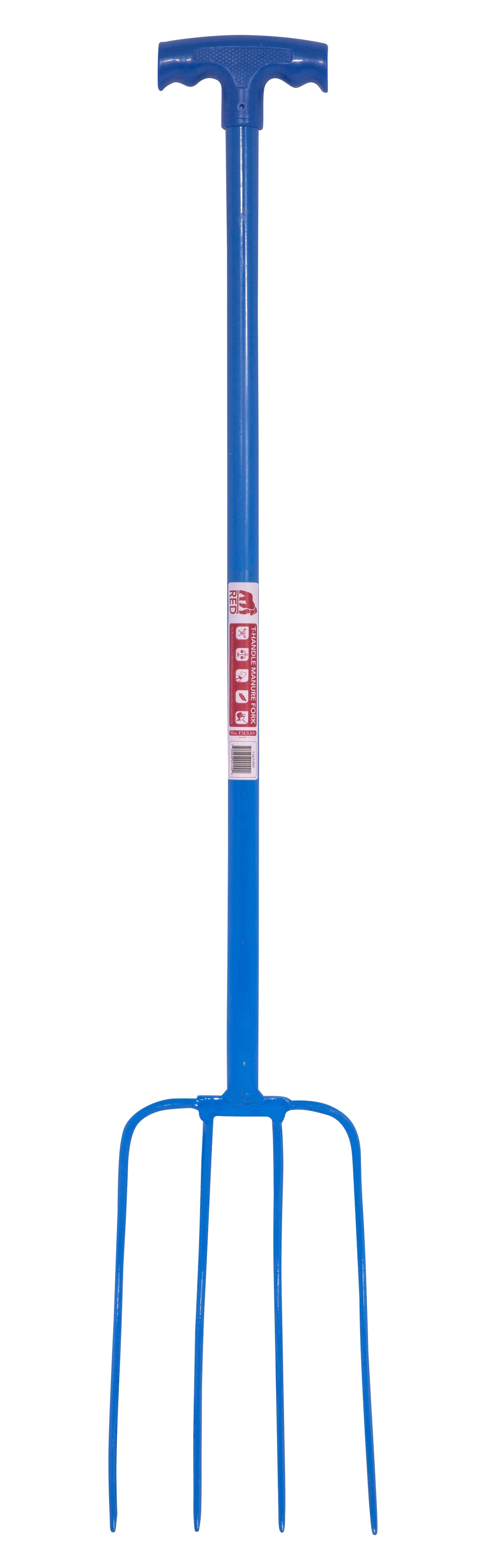 Red Gorilla - 4 Prong Manure Fork with T Handle