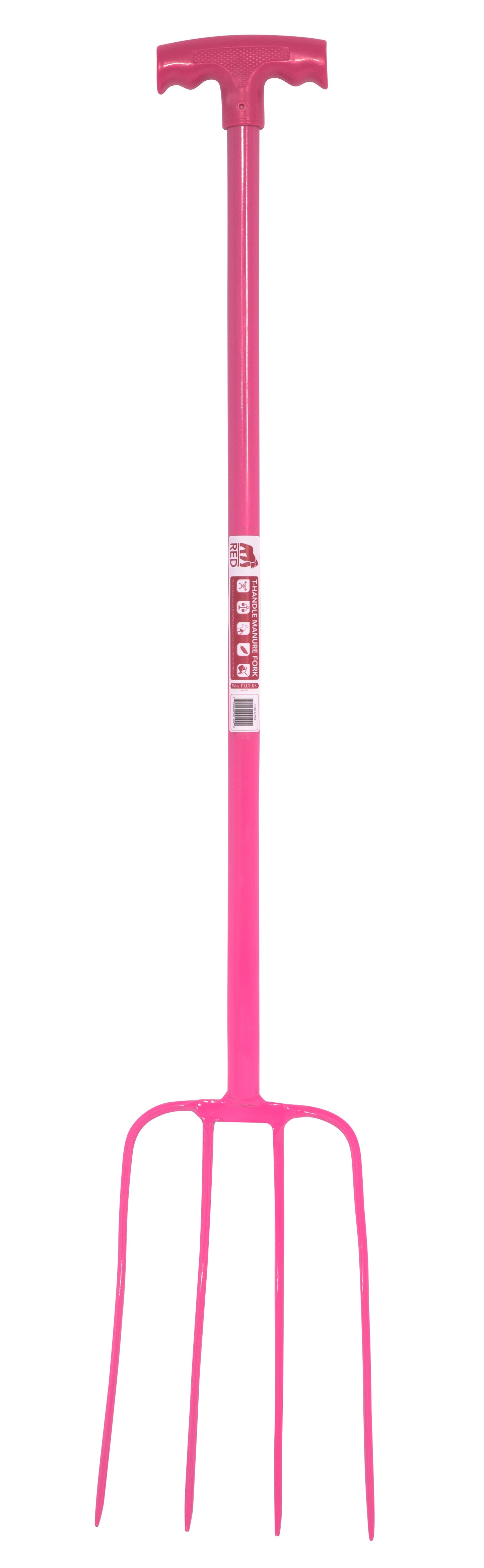 Red Gorilla - 4 Prong Manure Fork with T Handle
