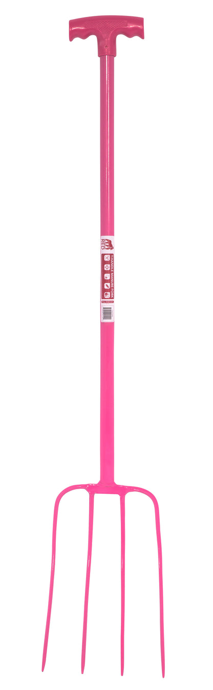 Red Gorilla - 4 Prong Manure Fork with T Handle