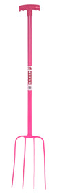 Red Gorilla - 4 Prong Manure Fork with T Handle