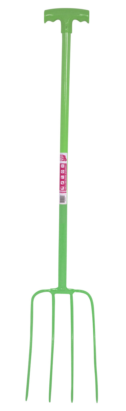 Red Gorilla - 4 Prong Manure Fork with T Handle