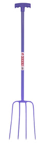 Red Gorilla - 4 Prong Manure Fork with T Handle