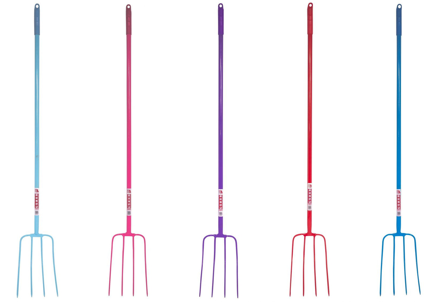 Red Gorilla 4 Prong Forks Straight Handle
