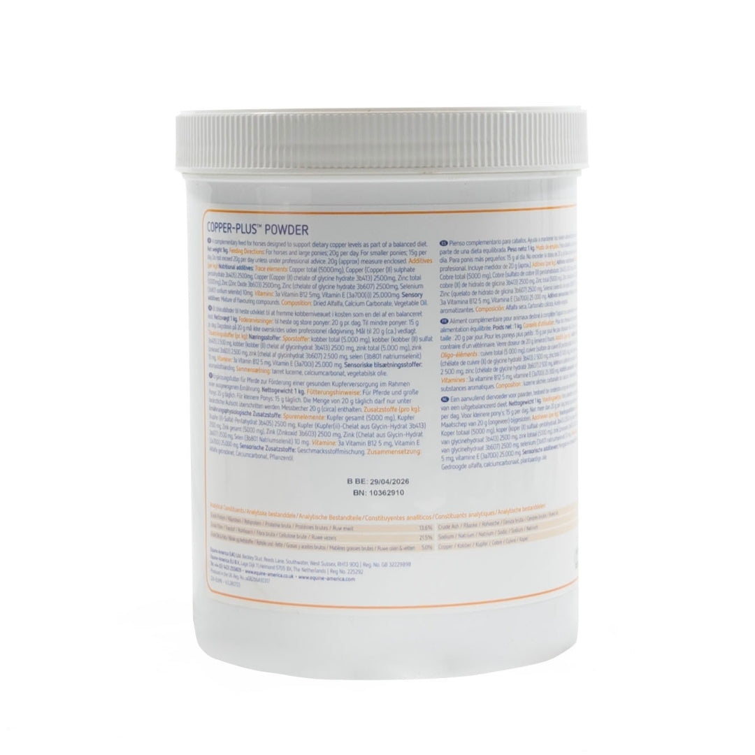 Copper-Plus Back Label