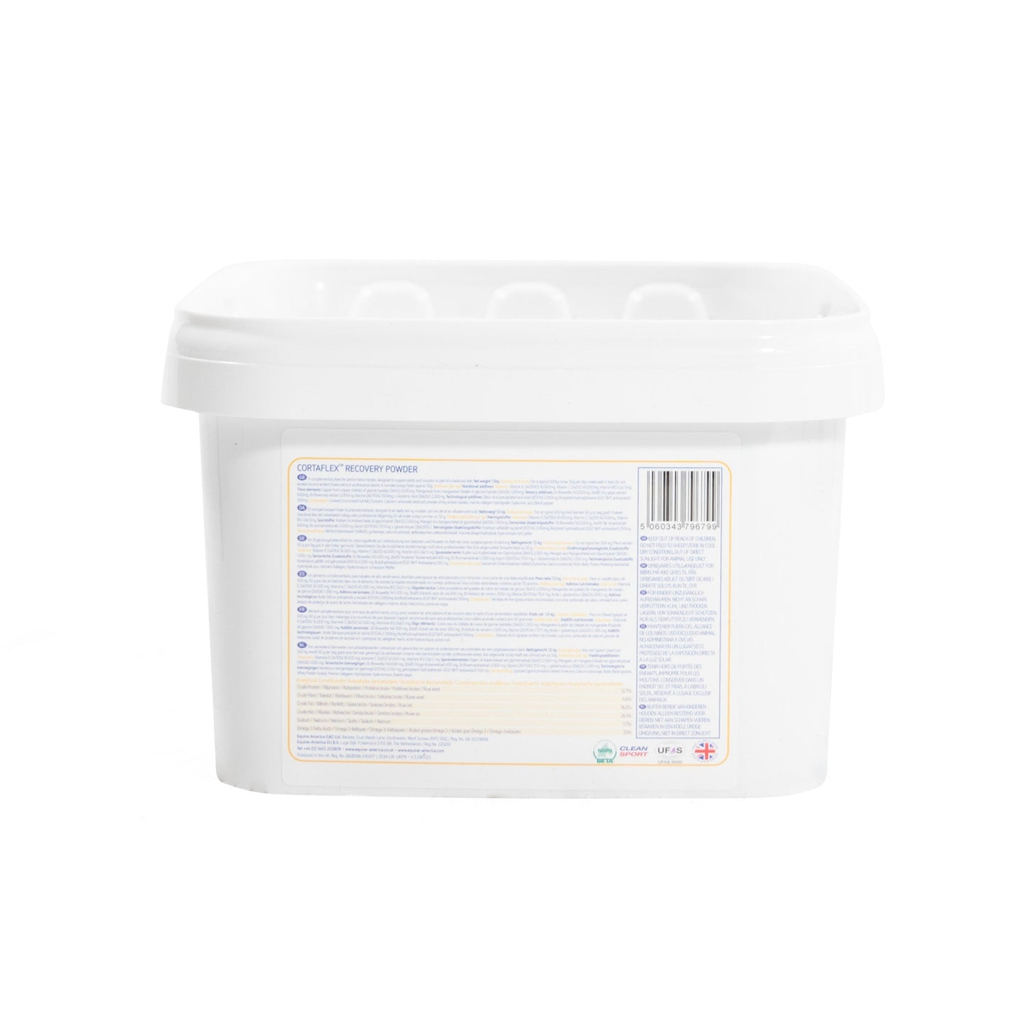 Cortaflex Recovery Powder 1.5kg Back Label