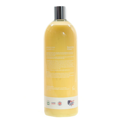 Squeaky Clean Sensitive Shampoo Back Label