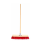 Economy Yard Broom 16" - Coloured Bristles