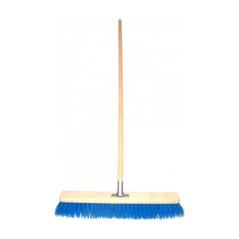 Economy Yard Broom 20" - Coloured Bristles