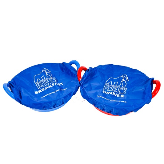 TubCover Breakfast & Dinner Pack - Red Gorilla - UK - COV.PAIR.BL
