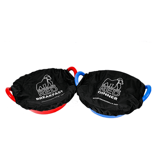 TubCover Breakfast & Dinner Pack - Red Gorilla - UK - COV.PAIR.BK